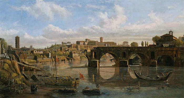 Gaspar Van Wittel,Ponte Rotto (environ 1700)